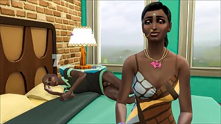 Indian step-mother found her sick stepson naked in wainscotting check up on masturbating and decided to suck his dick to make him happy